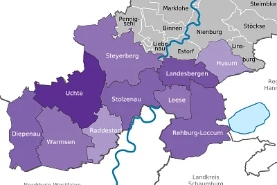 Versorgungsgebiete Karte